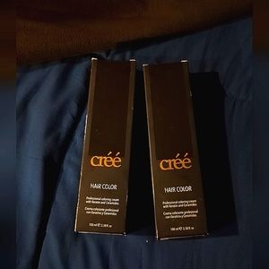 2 boxes of Cree Hair Color Professional coloring cream with Keratin and Ceramide